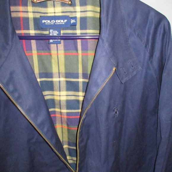 VINTAGE ~ MENS ~ POLO GOLF ~ RALPH LAUREN ~ NAVY ~ XL ~ COAT JACKET - Picture 3 of 4